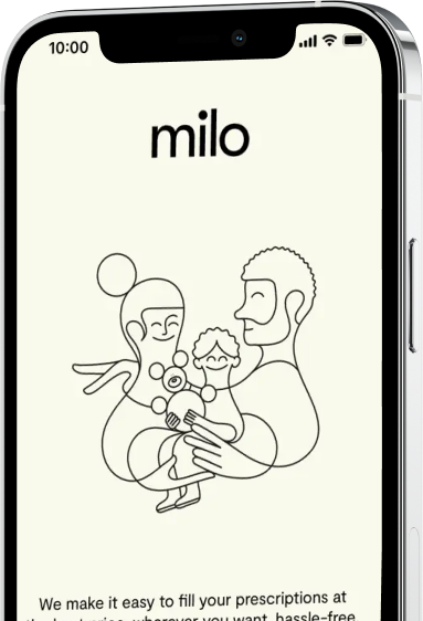 Milo on a phone